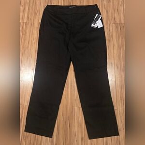 NWT Larry Levine Black Straight Leg Dress Pants